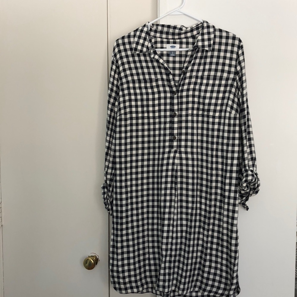 Gingham dress- long sleeve